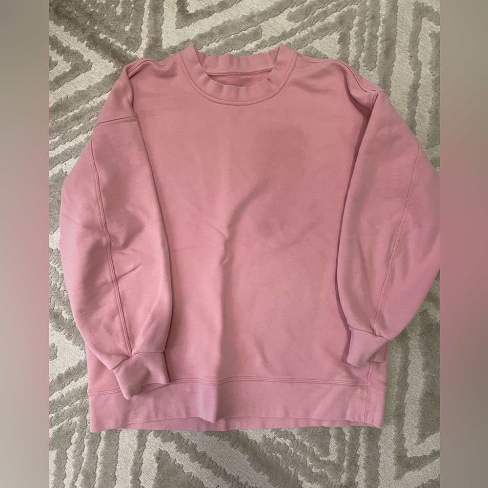 Lululemon Perfectly Oversized Sweatshirt - pink size 10 women